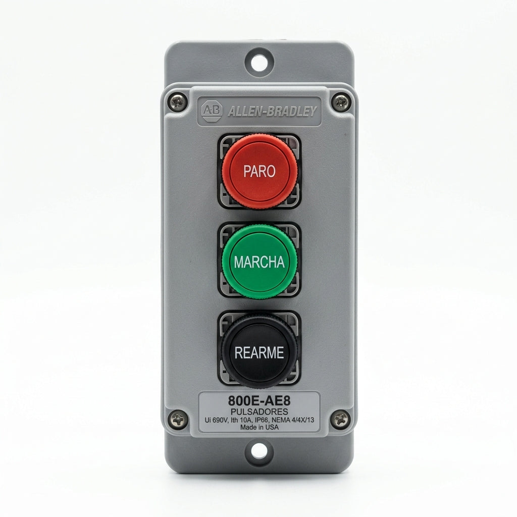 ALLEN-BRADLEY 800E-AE8 BOTONES PULSADORES BOTONERAS
