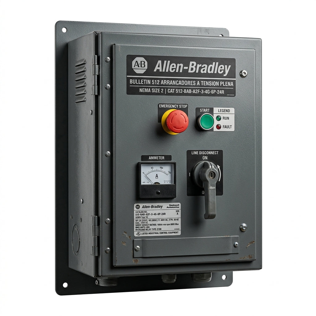 ALLEN-BRADLEY 512-BAB-A2F-3-4G-6P-24R ARRANCADORES A TENSION PLENA