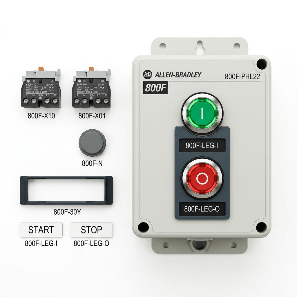 ALLEN-BRADLEY 800F-PHL22 BOTONES PULSADORES BOTONERAS Y ACCESORIOS