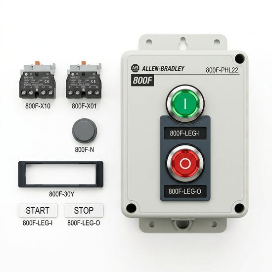 ALLEN-BRADLEY 800F-PHL22 BOTONES PULSADORES BOTONERAS Y ACCESORIOS