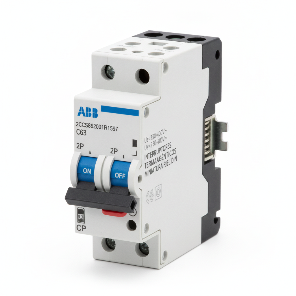 ABB 2CCS862001R1597 INTERRUPTORES TERMOMAGNETICOS MINIATURA RIEL DIN