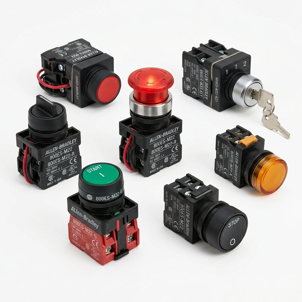 ALLEN-BRADLEY 800ES-M22 BOTONES PULSADORES BOTONERAS Y ACCESORIOS