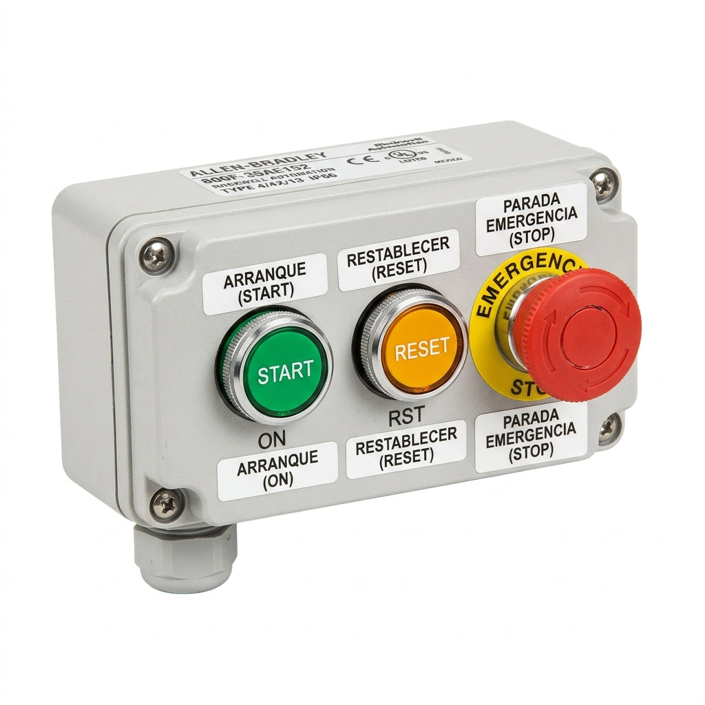 ALLEN-BRADLEY 800F-35AE152 BOTONES PULSADORES BOTONERAS Y ACCESORIOS