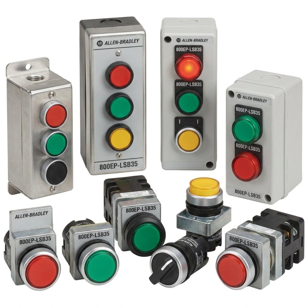 ALLEN-BRADLEY 800EP-LSB35 BOTONES PULSADORES BOTONERAS