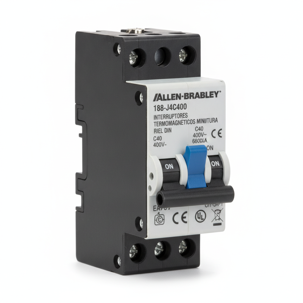 ALLEN-BRADLEY 188-J4C400 INTERRUPTORES TERMOMAGNETICOS MINIATURA RIEL DIN