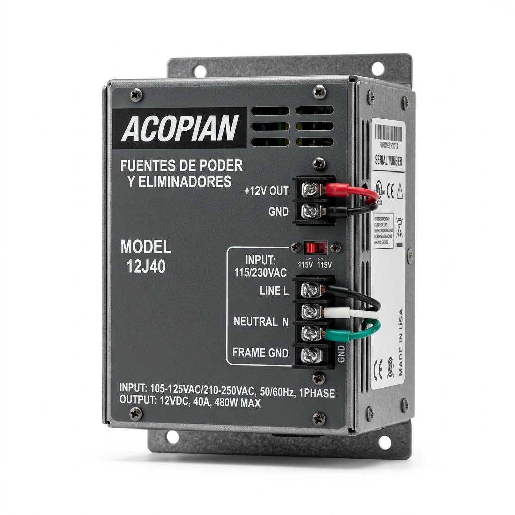 ACOPIAN 12J40 FUENTES DE PODER Y ELIMINADORES
