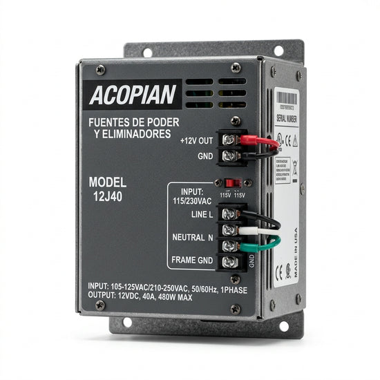 ACOPIAN 12J40 FUENTES DE PODER Y ELIMINADORES