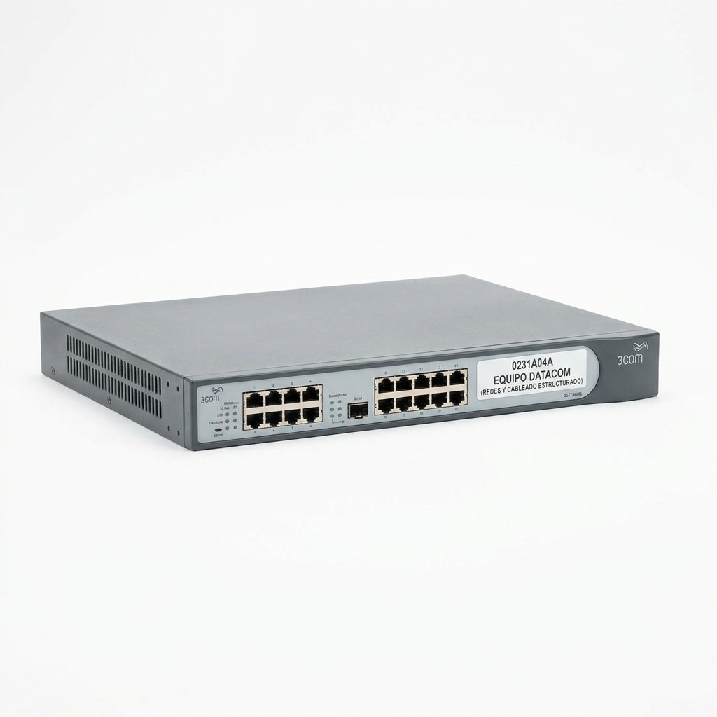 3COM 0231A04A EQUIPO DATACOM (REDES Y CABLEADO ESTRUCTURADO)