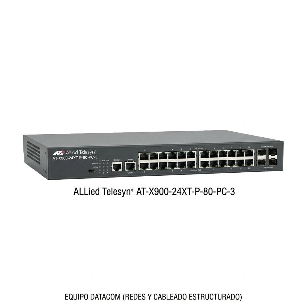 ALLIED-TELESYN AT-X900-24XT-P-80-PC-3 EQUIPO DATACOM (REDES Y CABLEADO ESTRUCTURADO)
