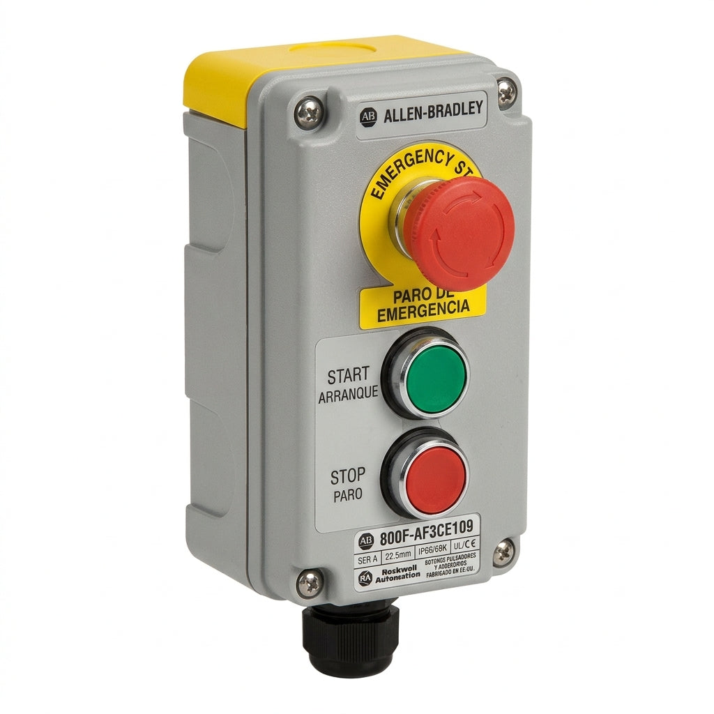 ALLEN-BRADLEY 800F-AF3CE109 BOTONES PULSADORES BOTONERAS Y ACCESORIOS