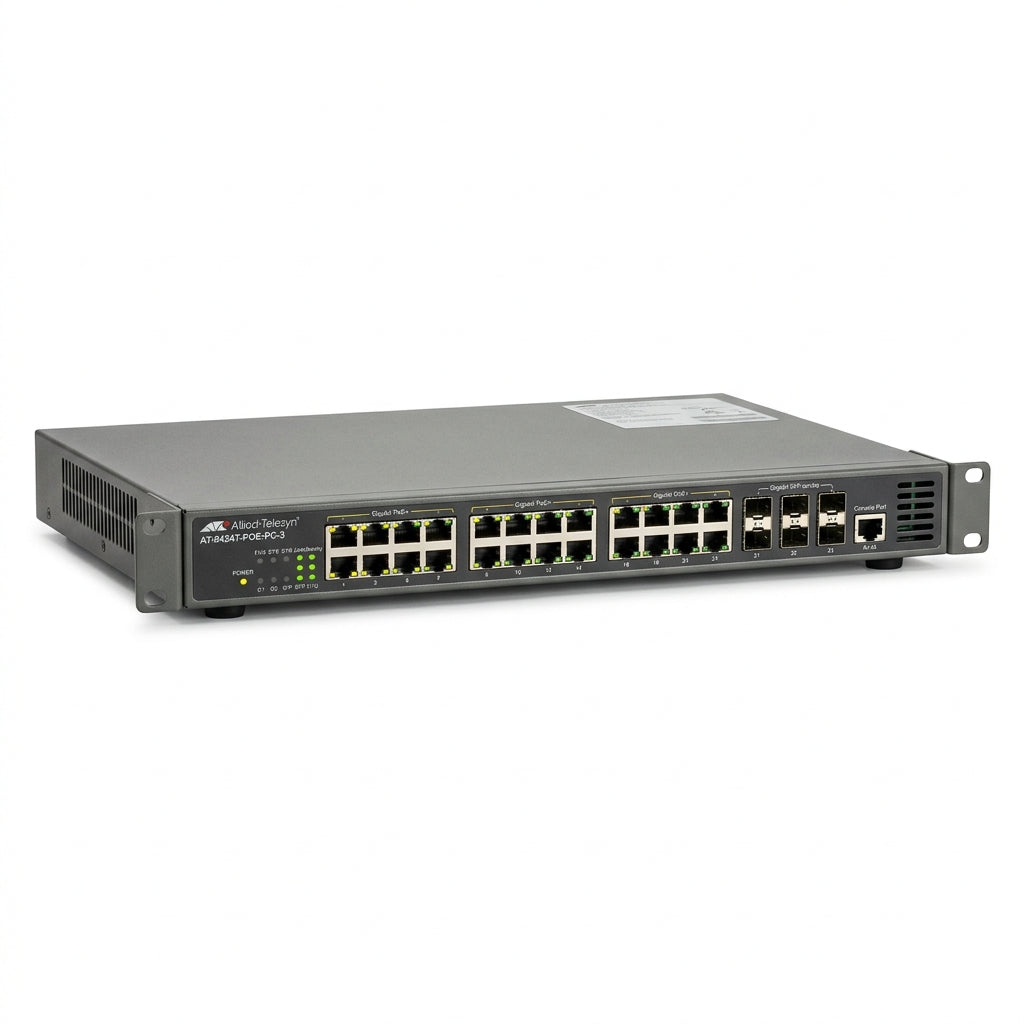 ALLIED-TELESYN 9424T-POE-PC-3 EQUIPO DATACOM (REDES Y CABLEADO ESTRUCTURADO)