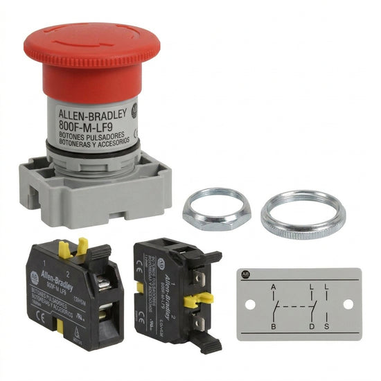 ALLEN-BRADLEY 800F-M-LF9 BOTONES PULSADORES BOTONERAS Y ACCESORIOS