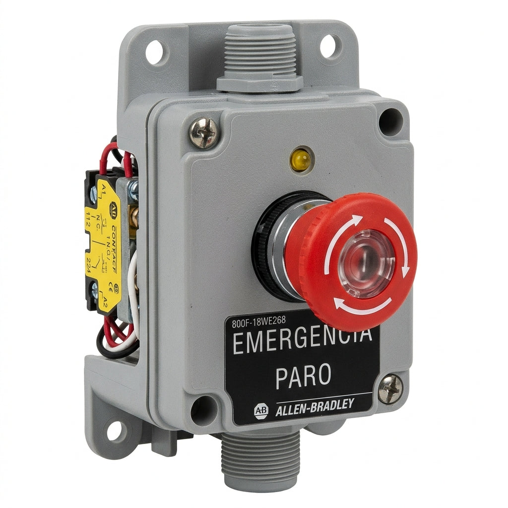 ALLEN-BRADLEY 800F-18WE268 BOTONES PULSADORES BOTONERAS Y ACCESORIOS