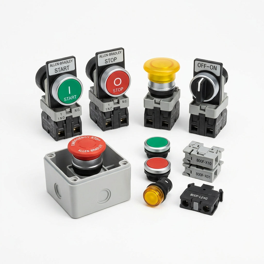 ALLEN-BRADLEY 800F-DE202X01 BOTONES PULSADORES BOTONERAS Y ACCESORIOS