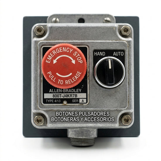 ALLEN-BRADLEY 800T-J4KR7B BOTONES PULSADORES BOTONERAS Y ACCESORIOS