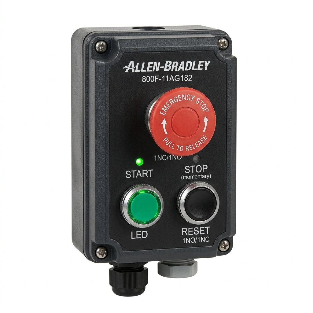 ALLEN-BRADLEY 800F-11AG182 BOTONES PULSADORES BOTONERAS Y ACCESORIOS