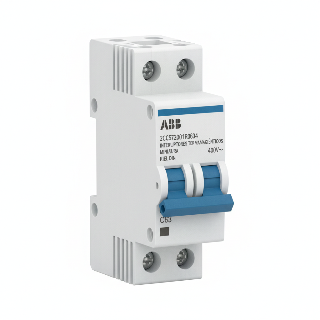 ABB 2CCS572001R0634 INTERRUPTORES TERMOMAGNETICOS MINIATURA RIEL DIN