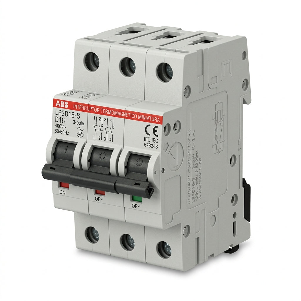 ABB LP3D16-S INTERRUPTORES TERMOMAGNETICOS MINIATURA RIEL DIN