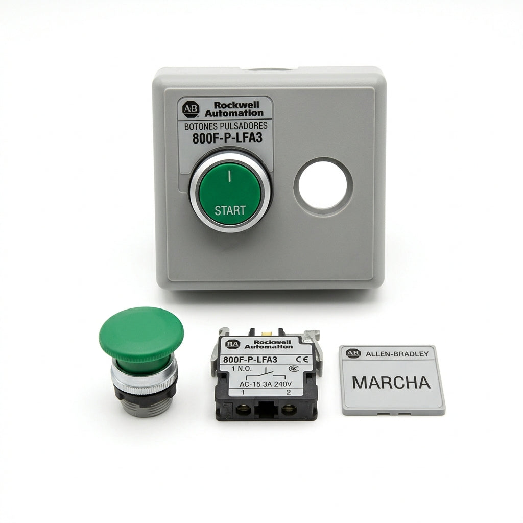 ALLEN-BRADLEY 800F-P-LFA3 BOTONES PULSADORES BOTONERAS Y ACCESORIOS