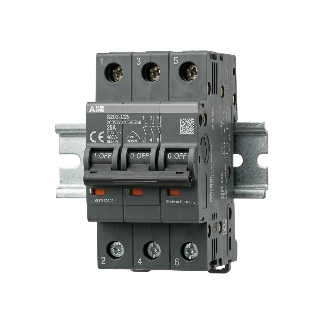 ABB 2CDV273106R0258 INTERRUPTORES TERMOMAGNETICOS MINIATURA RIEL DIN