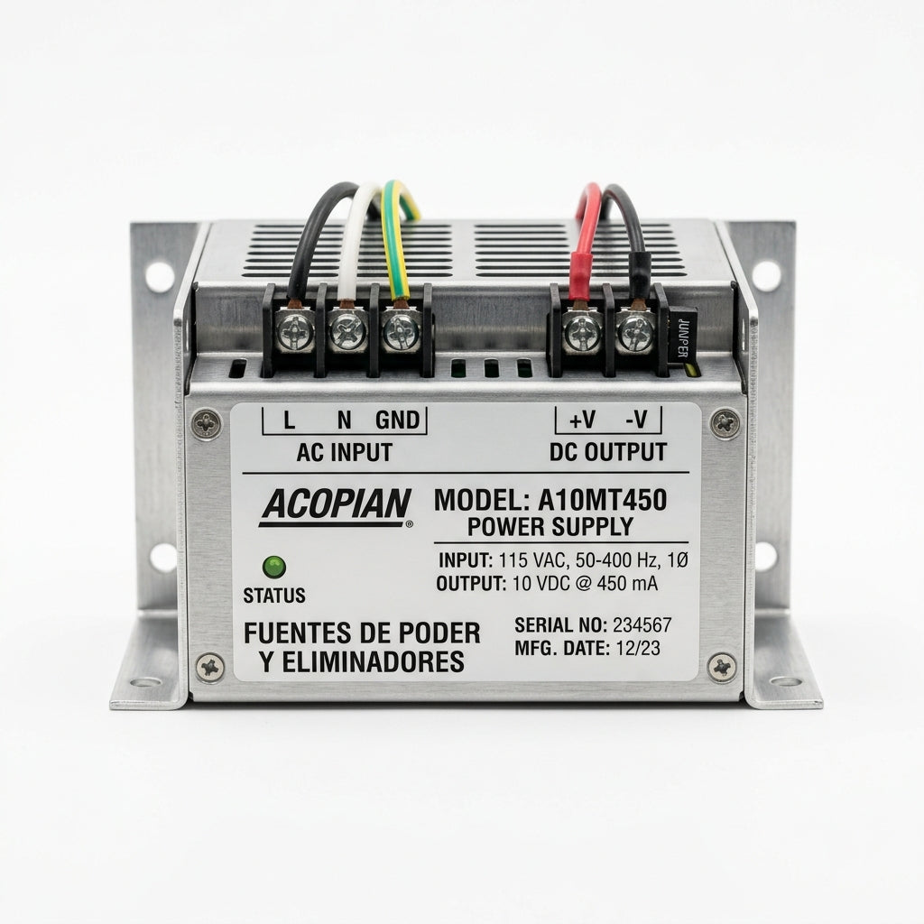 ACOPIAN A10MT450 FUENTES DE PODER Y ELIMINADORES