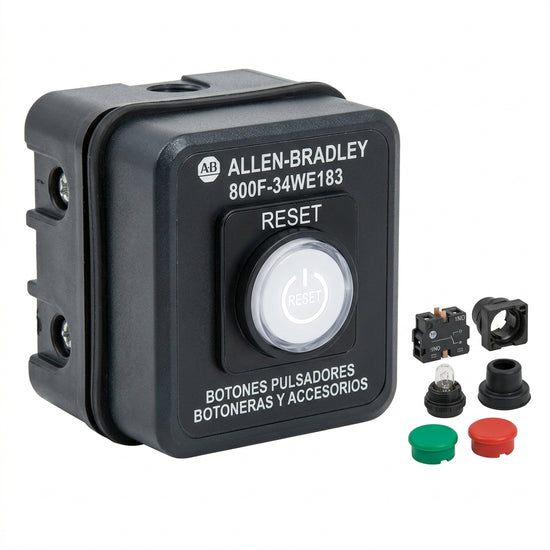 ALLEN-BRADLEY 800F-34WE183 BOTONES PULSADORES BOTONERAS Y ACCESORIOS