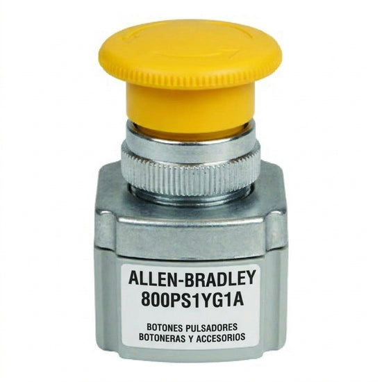 ALLEN-BRADLEY 800PS1YG1A BOTONES PULSADORES BOTONERAS Y ACCESORIOS