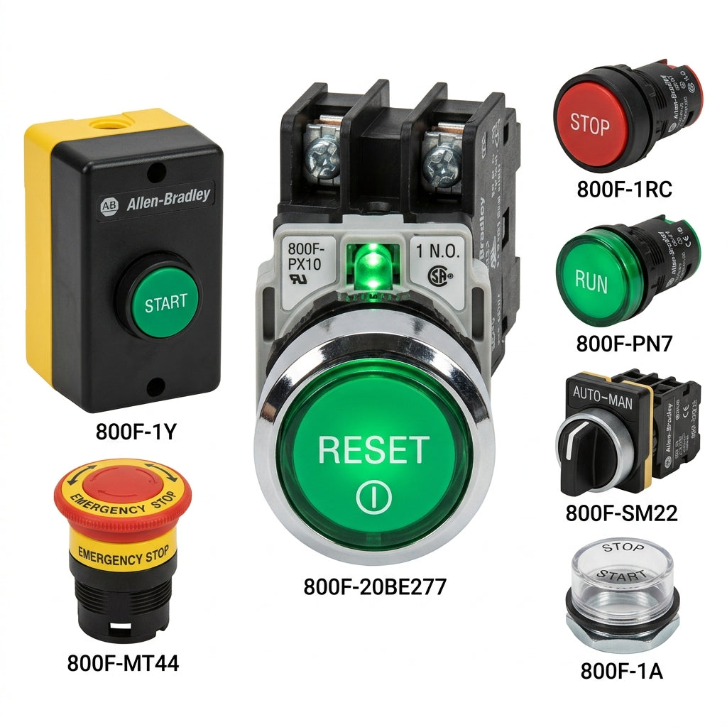 ALLEN-BRADLEY 800F-20BE277 BOTONES PULSADORES BOTONERAS Y ACCESORIOS