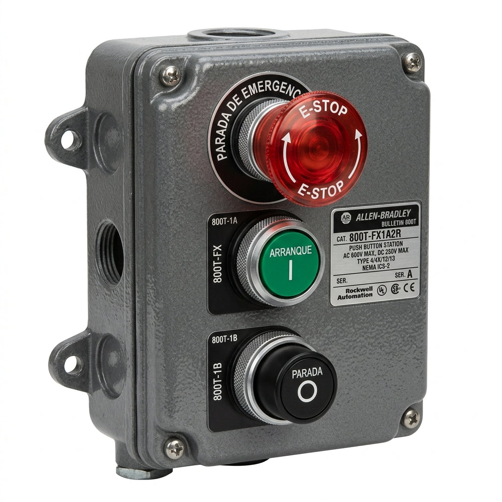 ALLEN-BRADLEY 800T-FX1A2R BOTONES PULSADORES BOTONERAS Y ACCESORIOS