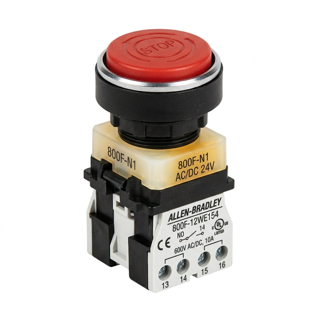 ALLEN-BRADLEY 800F-12WE154 BOTONES PULSADORES BOTONERAS Y ACCESORIOS
