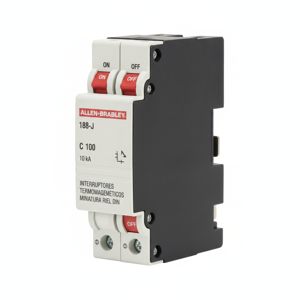 ALLEN-BRADLEY 188-J2D100 INTERRUPTORES TERMOMAGNETICOS MINIATURA RIEL DIN
