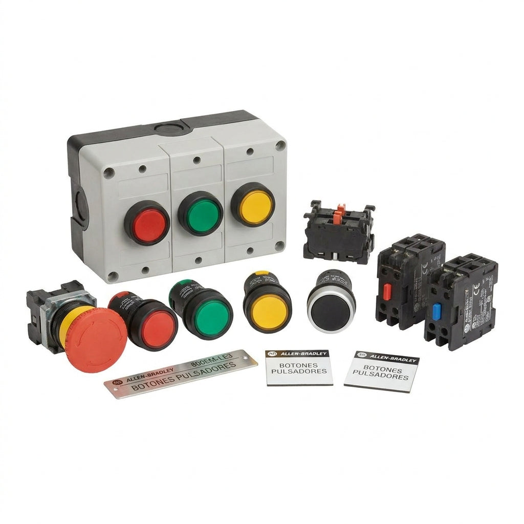 ALLEN-BRADLEY 800EM-LE3 BOTONES PULSADORES BOTONERAS Y ACCESORIOS