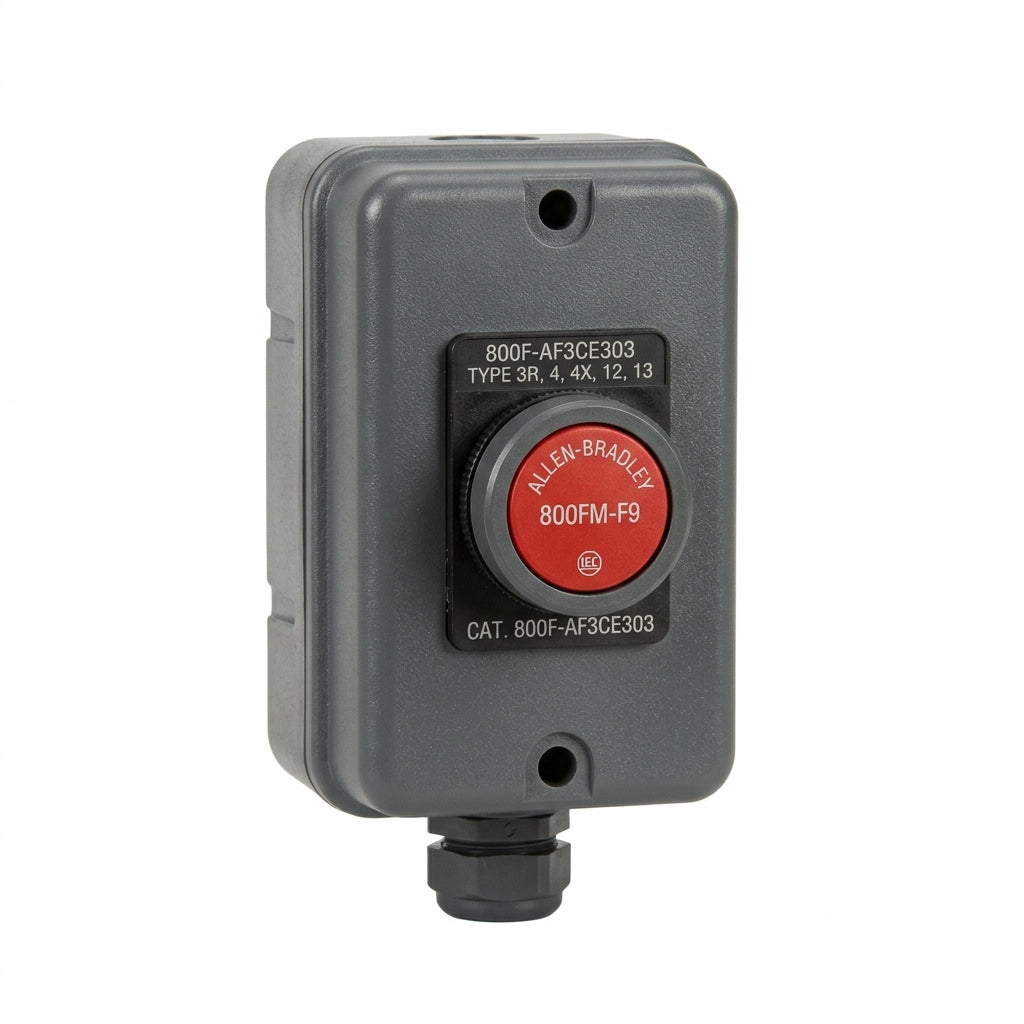 ALLEN-BRADLEY 800FM-F9 + 800F-AF3CE303 BOTONES PULSADORES BOTONERAS