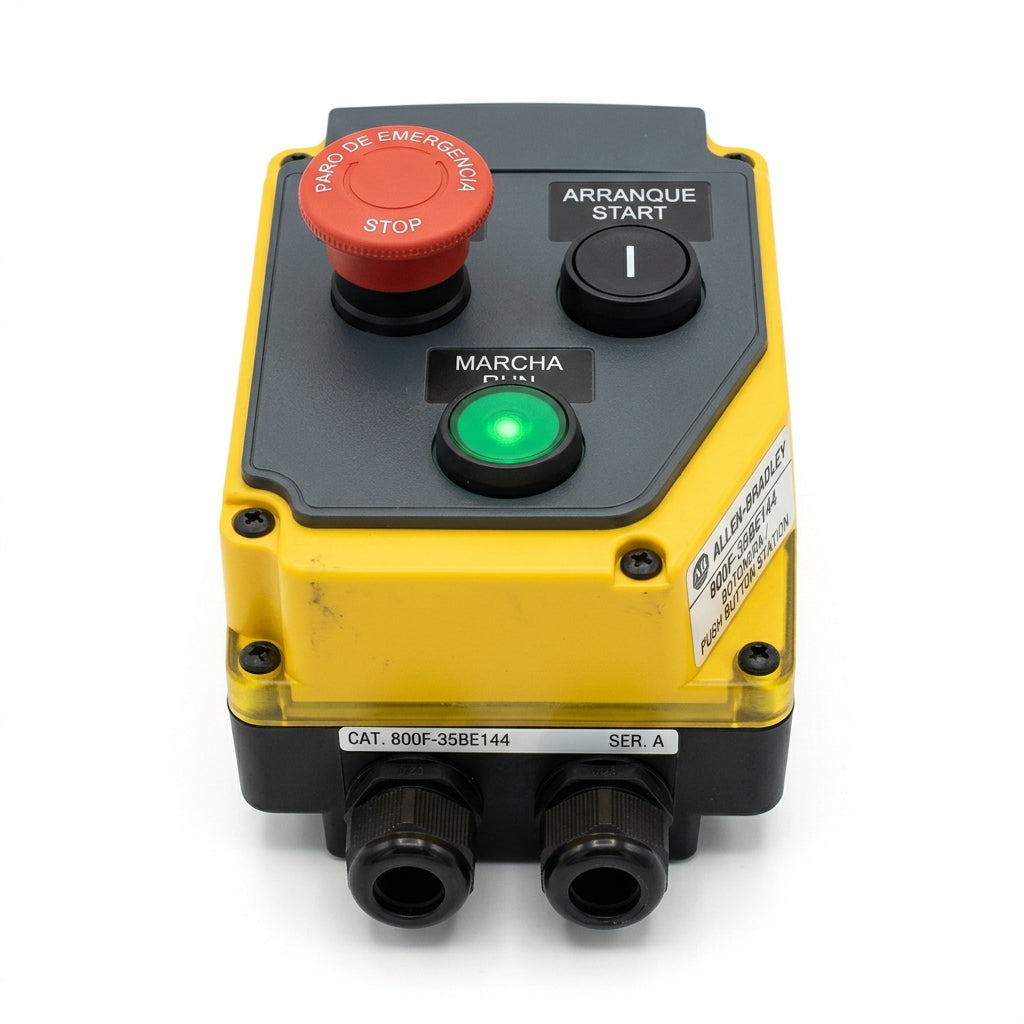 ALLEN-BRADLEY 800F-35BE144 BOTONES PULSADORES BOTONERAS Y ACCESORIOS