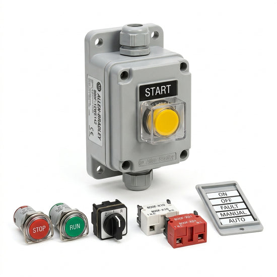 ALLEN-BRADLEY 800F-12WE142 BOTONES PULSADORES BOTONERAS Y ACCESORIOS