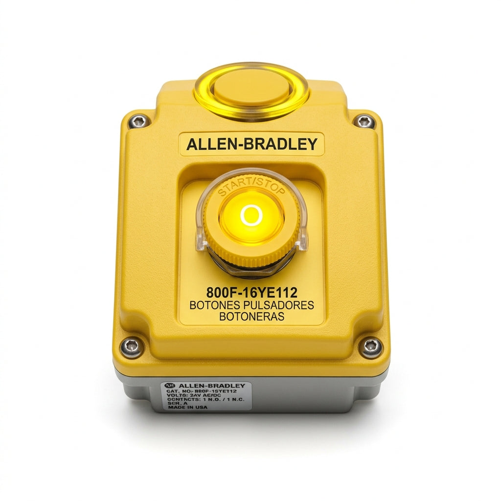 ALLEN-BRADLEY 800F-16YE112 BOTONES PULSADORES BOTONERAS