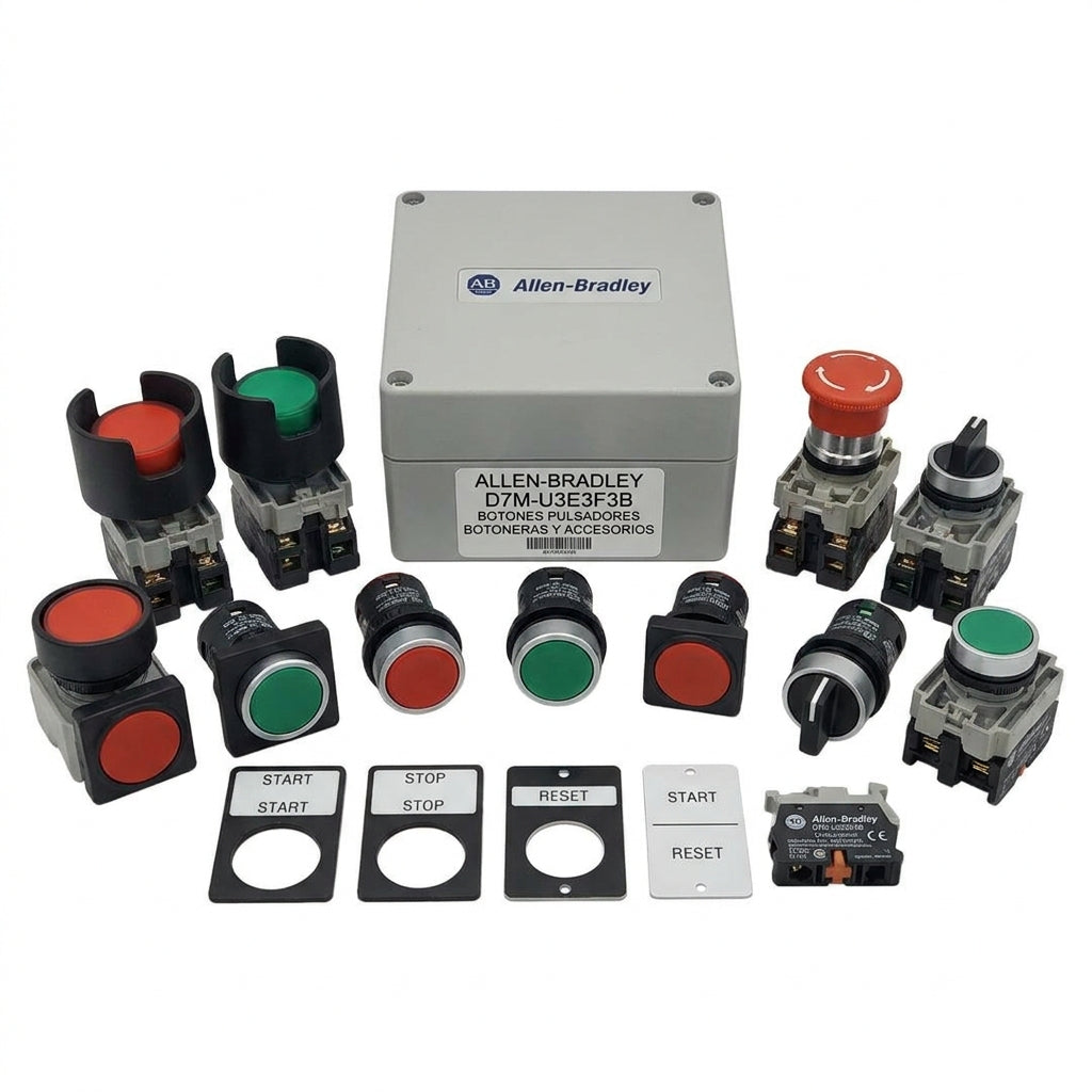 ALLEN-BRADLEY D7M-U3E3F3B BOTONES PULSADORES BOTONERAS Y ACCESORIOS