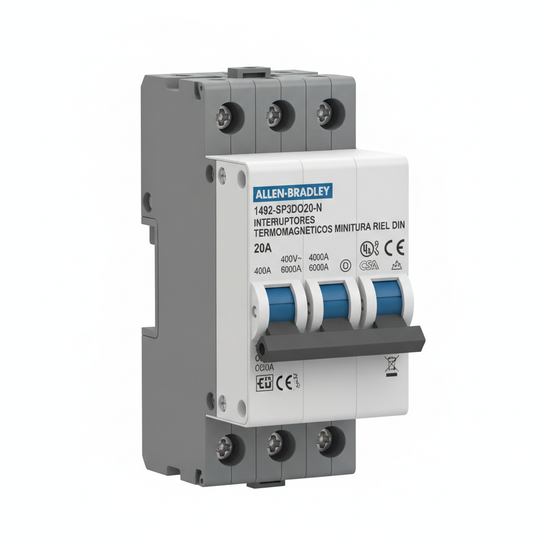 ALLEN-BRADLEY 1492-SP3DO20-N INTERRUPTORES TERMOMAGNETICOS MINIATURA RIEL DIN