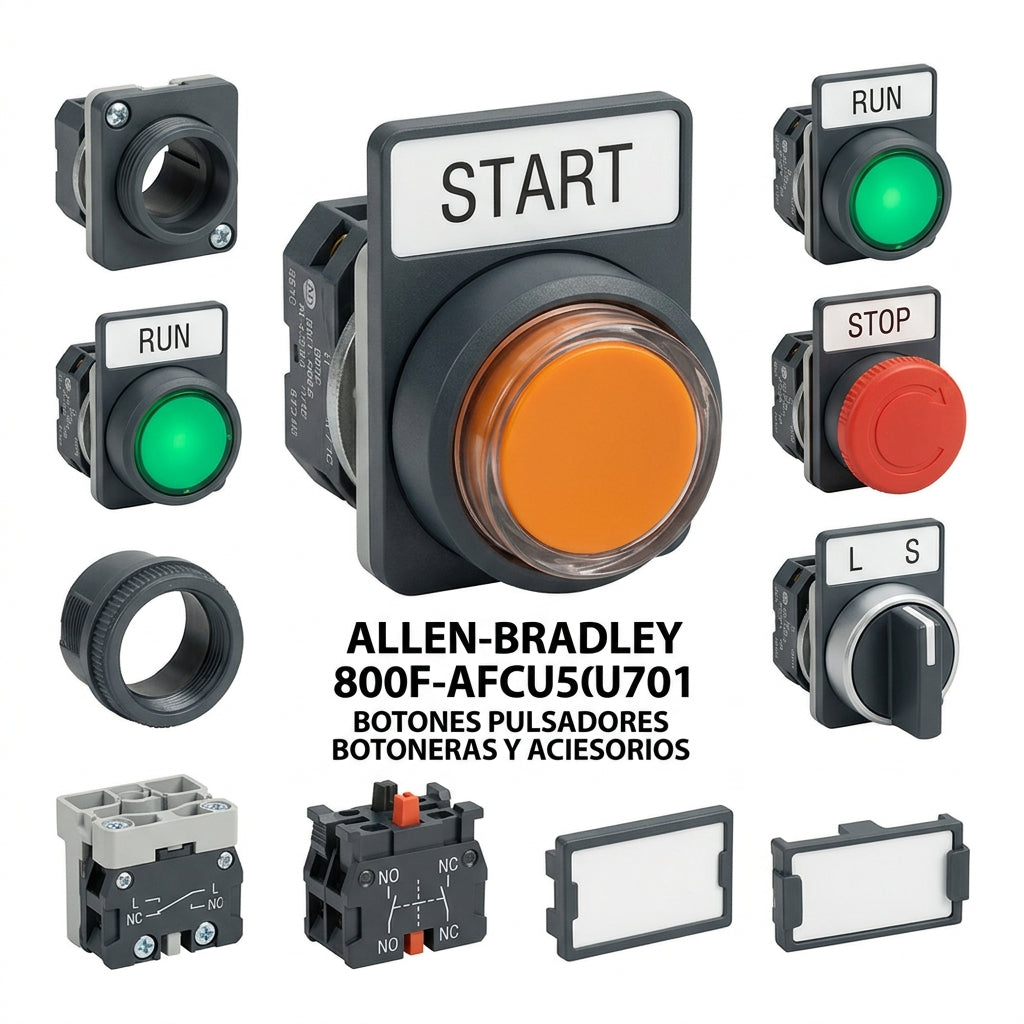 ALLEN-BRADLEY 800F-AFCU5CU701 BOTONES PULSADORES BOTONERAS Y ACCESORIOS
