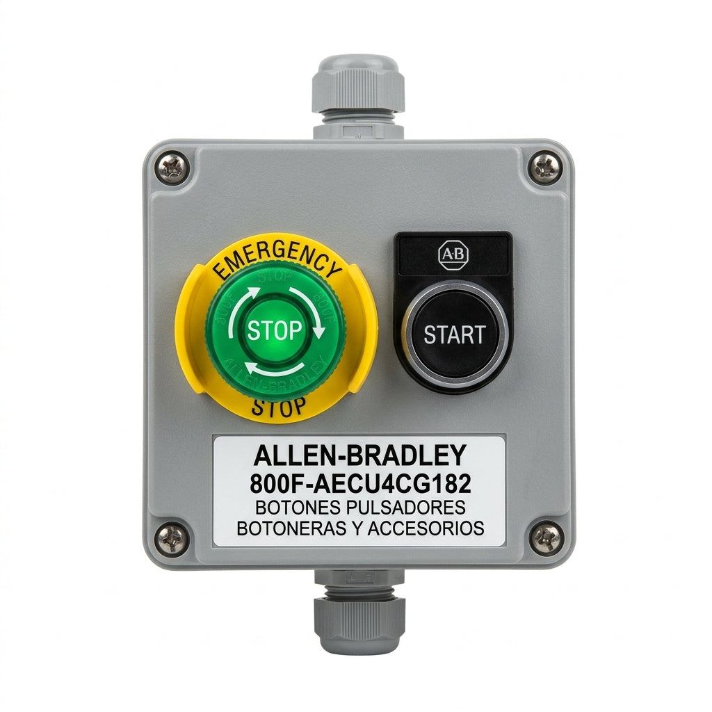 ALLEN-BRADLEY 800F-AECU4CG182 BOTONES PULSADORES BOTONERAS Y ACCESORIOS