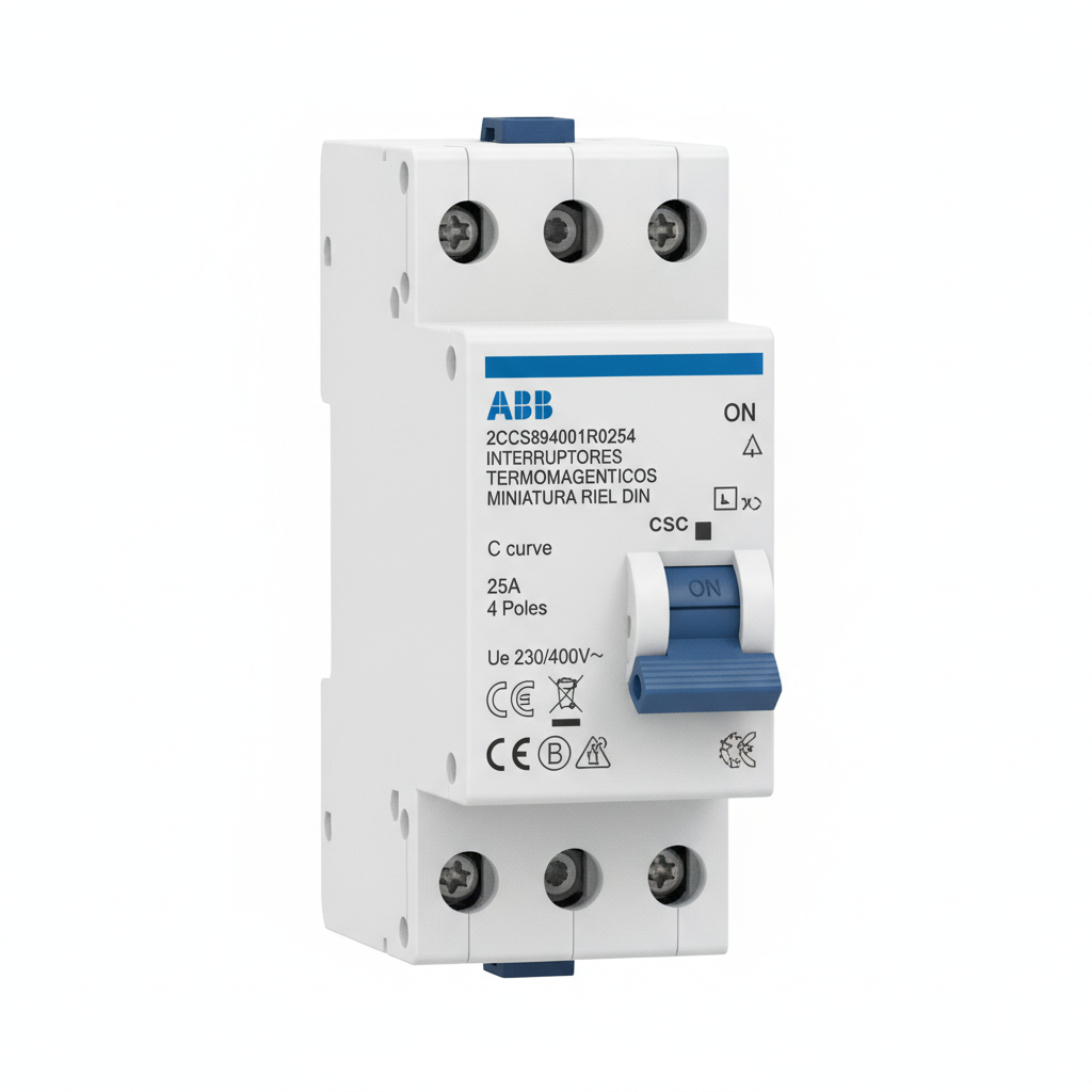 ABB 2CCS894001R0254 INTERRUPTORES TERMOMAGNETICOS MINIATURA RIEL DIN