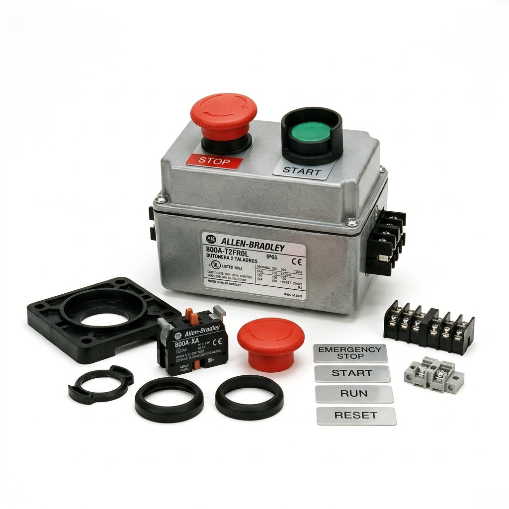 ALLEN-BRADLEY 800A-T2FR0L BOTONES PULSADORES BOTONERAS Y ACCESORIOS