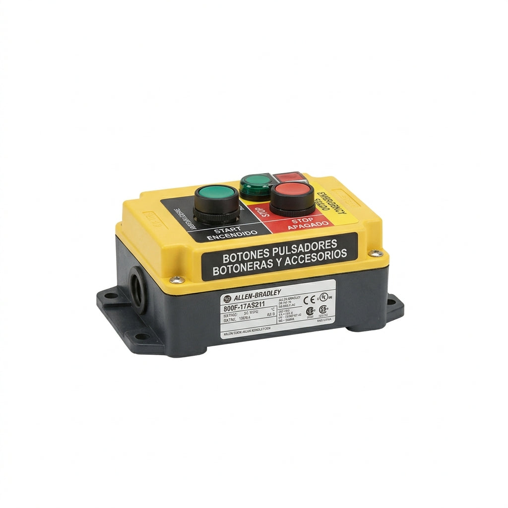 ALLEN-BRADLEY 800F-17AS211 BOTONES PULSADORES BOTONERAS Y ACCESORIOS