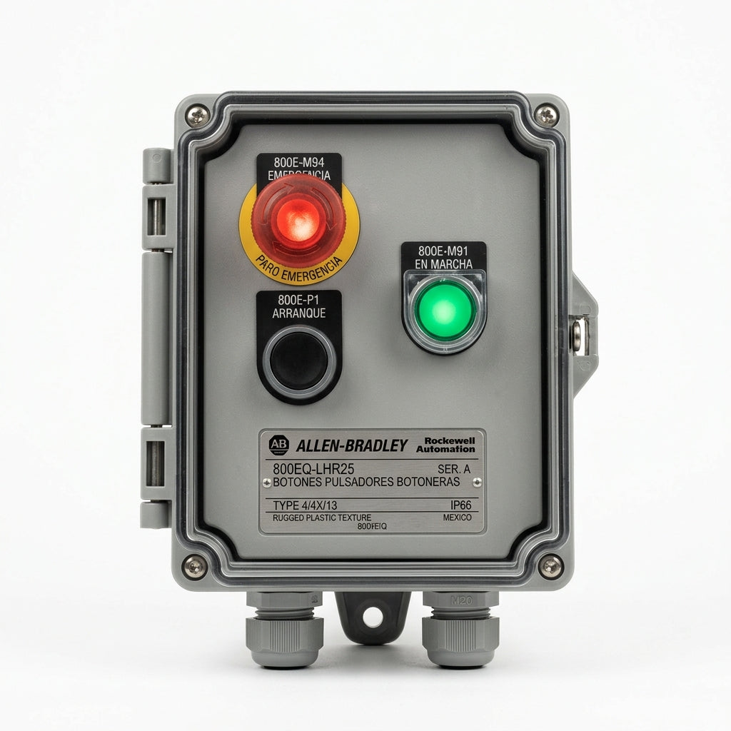 ALLEN-BRADLEY 800EQ-LHR25 BOTONES PULSADORES BOTONERAS