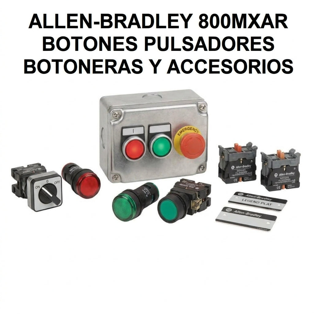 ALLEN-BRADLEY 800MXAR BOTONES PULSADORES BOTONERAS Y ACCESORIOS