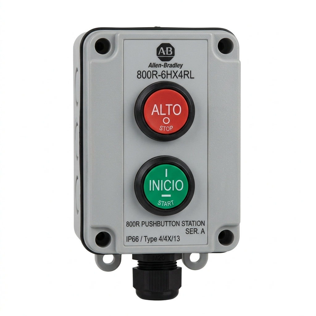 ALLEN-BRADLEY 800R-6HX4RL BOTONES PULSADORES BOTONERAS Y ACCESORIOS