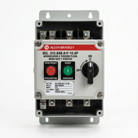 ALLEN-BRADLEY 512-BAB-A1F-1E-6P ARRANCADORES A TENSION PLENA