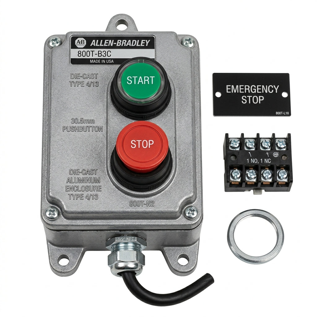 ALLEN-BRADLEY 800T-B3C BOTONES PULSADORES BOTONERAS Y ACCESORIOS