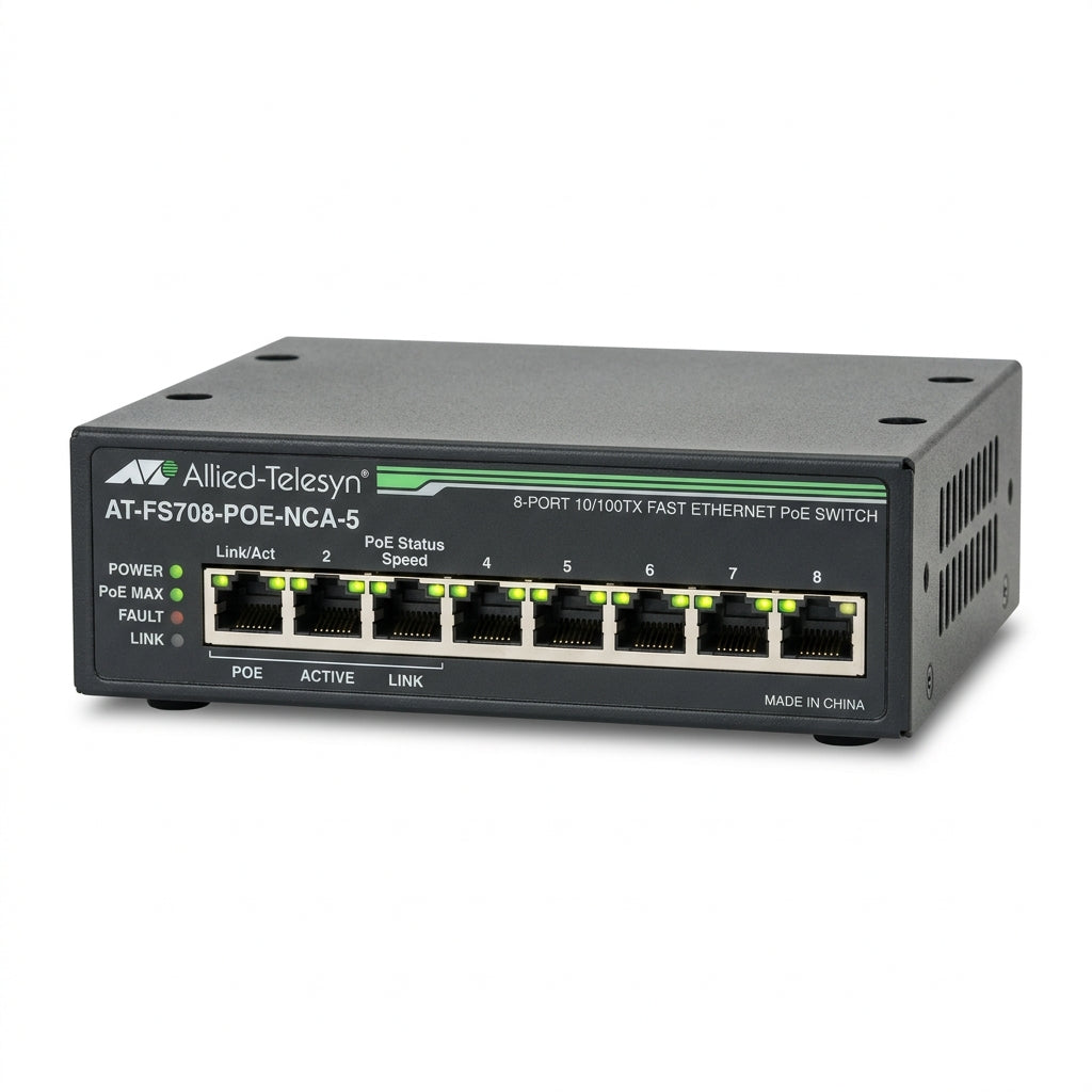 ALLIED-TELESYN AT-FS708-POE-NCA-5 EQUIPO DATACOM (REDES Y CABLEADO ESTRUCTURADO)