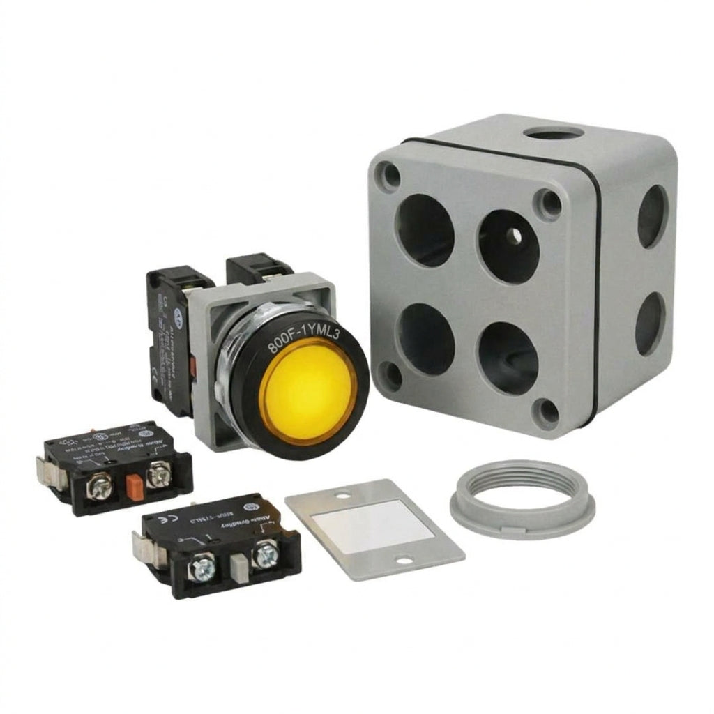 ALLEN-BRADLEY 800F-1YML3 BOTONES PULSADORES BOTONERAS Y ACCESORIOS